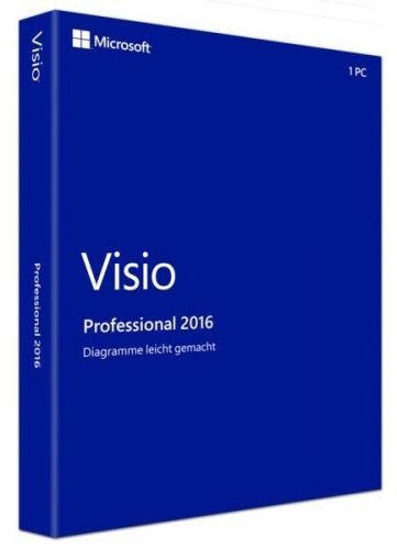 Microsoft Visio Professional 2016, ESD, Download, Deutsch, Vollversion