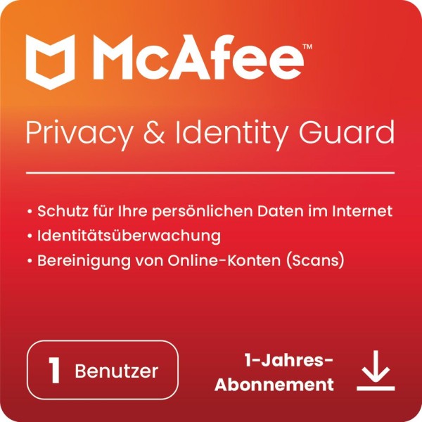 McAfee Privacy & Identity Guard, 1 User - 1 Jahr