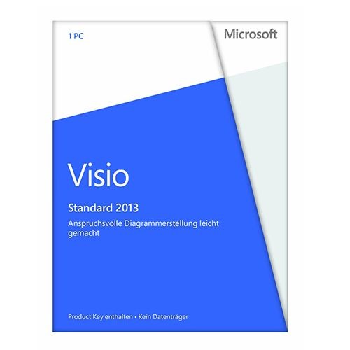 Microsoft Visio Standard 2013, ESD, Download, Deutsch, Vollversion