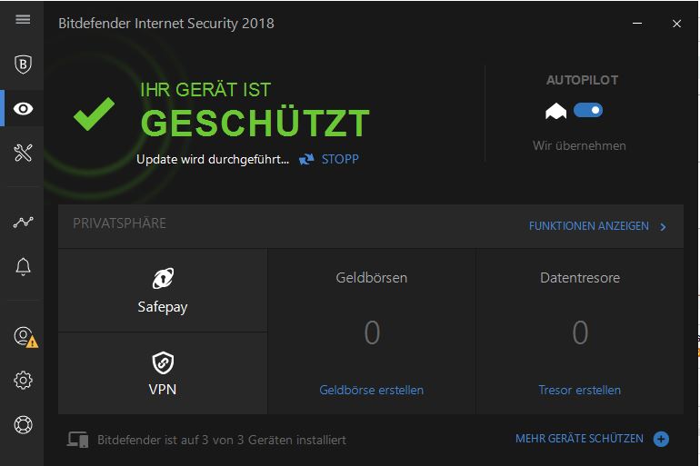 Bitdefender Internet Security 2018, 3 Geräte - 2 Jahre ...