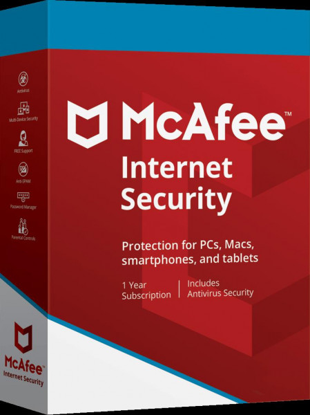McAfee Internet Security 2020 10 Geräte - 1 Jahr, Download