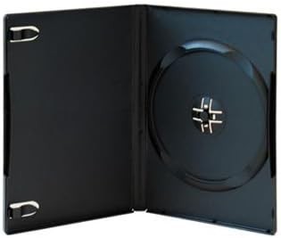 100 DVD-Hüllen für DVD/CD/Blu-ray, schwarz mit Folie für ein Cover