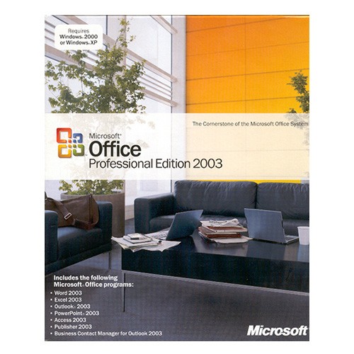 Microsoft Office 2003 Professional Edition, OEM mit CD