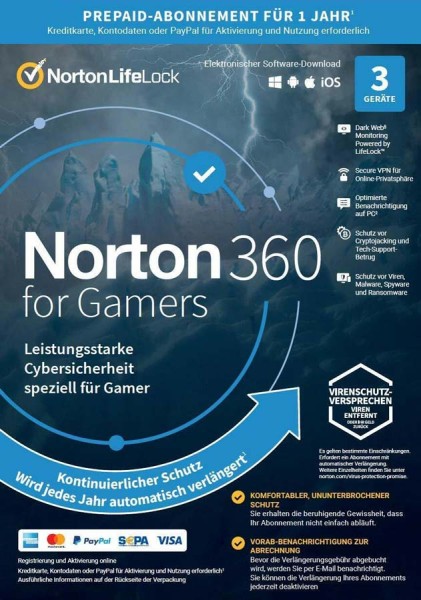 Norton 360 for Gamers - www.softperten.de