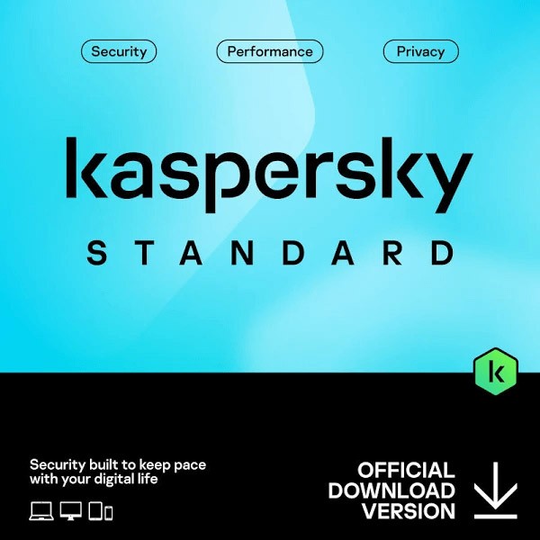 Kaspersky Standard 5 Geräte - 1 Jahr, 2024, ESD, Download