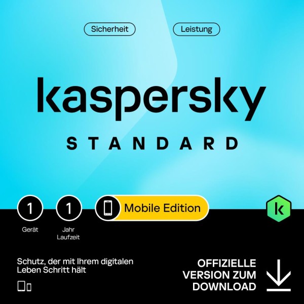 Kaspersky Standard - Mobile Edition - 2026 - Schutz für Android & iOS