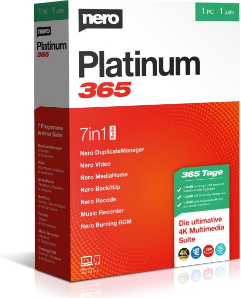 Nero Platinum 365 - www.softperten.de