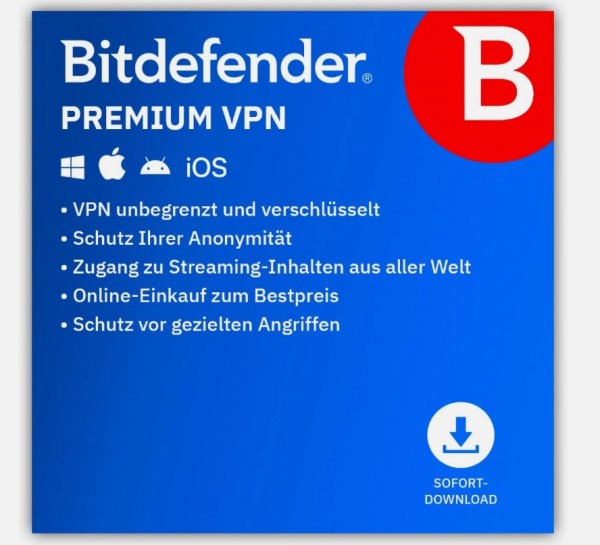 Bitdefender Premium VPN – Sicheres & anonymes Surfen