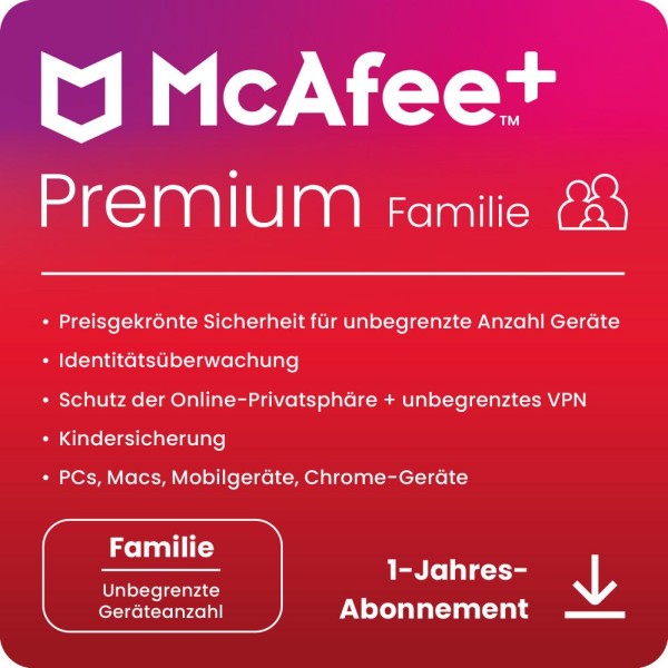 McAfee Premium Family - www.softperten.de