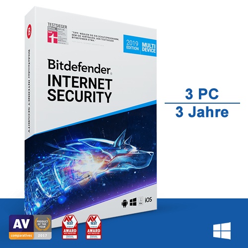 Bitdefender Internet Security 2018, 3 Geräte - 3 Jahre ...